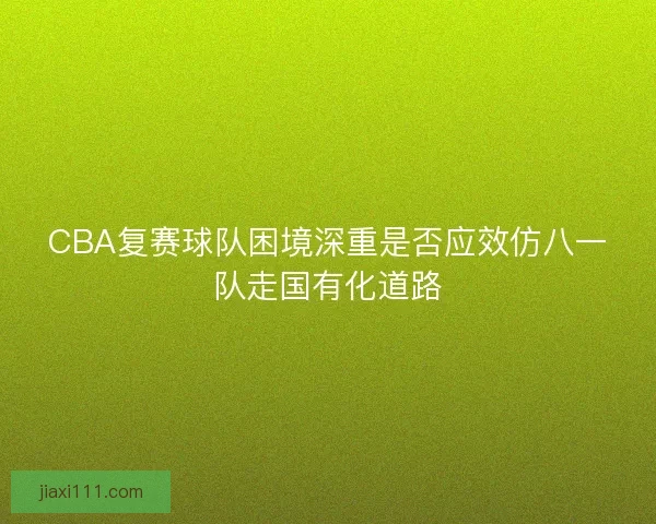 CBA复赛球队困境深重是否应效仿八一队走国有化道路